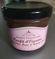 Confit d'oignons aux baies rose et raisins sec