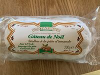Gâteau de Noël Stollen à la pâte d'amande