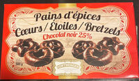 Pains d'épices Cœurs / Ètoiles / Bretzels