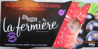 My smoothie Yogurt, fraise-cassis