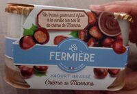 Yaourt brassé crème de marrons 2 x 160 g