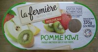 Yaourt onctueux sur lit aux fruits Pomme kiwi