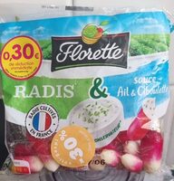 Radis et sauce aïl et ciboulette