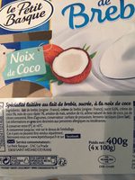Douceur de brebis, noix de coco