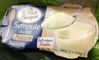 Semoule au lait nature