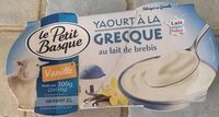 Yaourt à la grecque au lait de brebis vanille