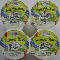 Fromage Blanc Le P'tit Brebis (3,1% MG) - (4 pots) 240 g