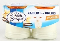 Yaourt de brebis, vanille