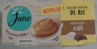 Dessert végétal de riz douceur café