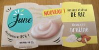 Dessert végétal de riz douceur praliné