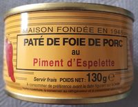Paté de foie de porc (au piment d'Espelette)