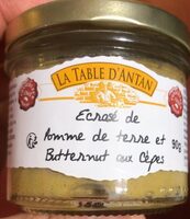 Ecrasé de pomme de terre et butternut aux cèpes