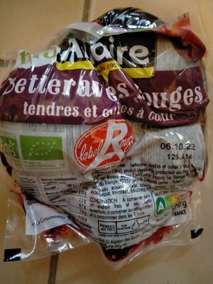 Betteraves rouges issues de l'agriculture biologique
