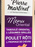 Pierre Martinet Taboulé oriental & légumes poulet rôti & fromage de ... 320 g