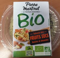 Taboulé aux fruits secs raisins et amandes