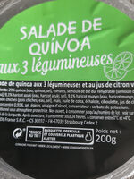 Salade de quinoa aux trois légumineuses