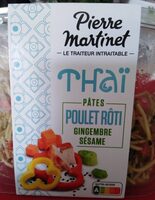 Thai Pâtes Poulet rôti Gingembre Sésame