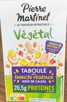Taboule aux émincés végétaux noix de cajou