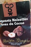 Croquants noisettes fèves de cacao