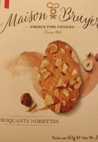 Biscuits croquants noisettes