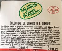Ballotine de canard a l’orange