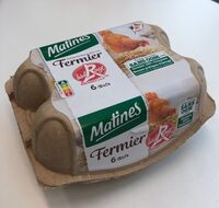 6 oeufs plein air Label Rouge fermier