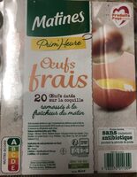 Oeufs Frais Primeurs Matines X20