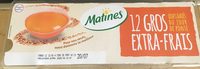 12 gros oeufs dates du jour de ponte extra-frais