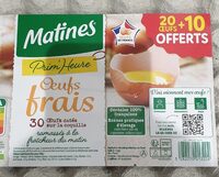 Prim'heure 30 Oeufs Frais Matines