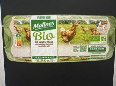 Oeufs bio élevé en plein air