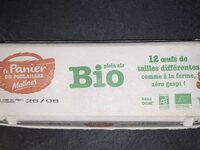 12 œufs de tailles différentes bio