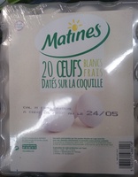 Oeufs blancs frais