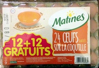 24 oeufs datés sur la coquille