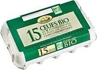 15 Oeufs Bio élevé En Plein Air Certifié AB