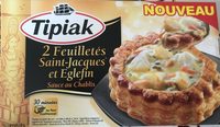 2 Feuilletés Saint-Jacques et Eglefin, Sauce au Chablis