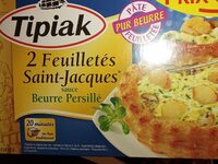 Feuilletés Saint-Jacques sauce beurre persillé