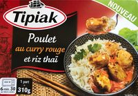 Poulet au curry rouge et riz thai