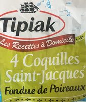 Coquilles St Jacques et fondue de poireau
