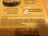 2 Cassolettes Ris de Veau et Volaille, Sauce aux Cèpes