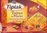 Tajine de poulet couscous aux épices du monde