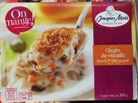 Gratin de volaille façon "Poulet au pot"