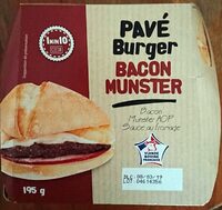Pavé burger bacon munster