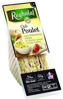 Club poulet sauce mayonnaise allégée et fines herbes