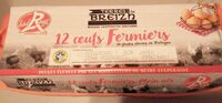 12 Œufs Fermiers de poules élevées en Bretagne