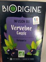 Infusion bio verveine cassis