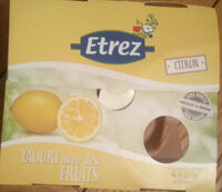 Yaourt avec des fruits - citron