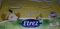 Yaourt avec des fruits - poire