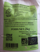 Farine de Khorasan biologique bise