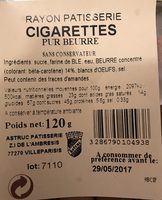 Cigarettes Petit Modèle Pur Beurre