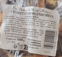 Cigarettes demi-enrobees